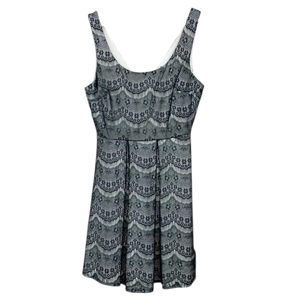 Trac Black Lace Sleeveless A-Line Dress Little Black Dress Cocktail